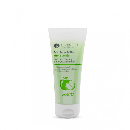 Scrub sorbetto alla mela verde – Esfoliante riequilibrante per pelli grasse e miste